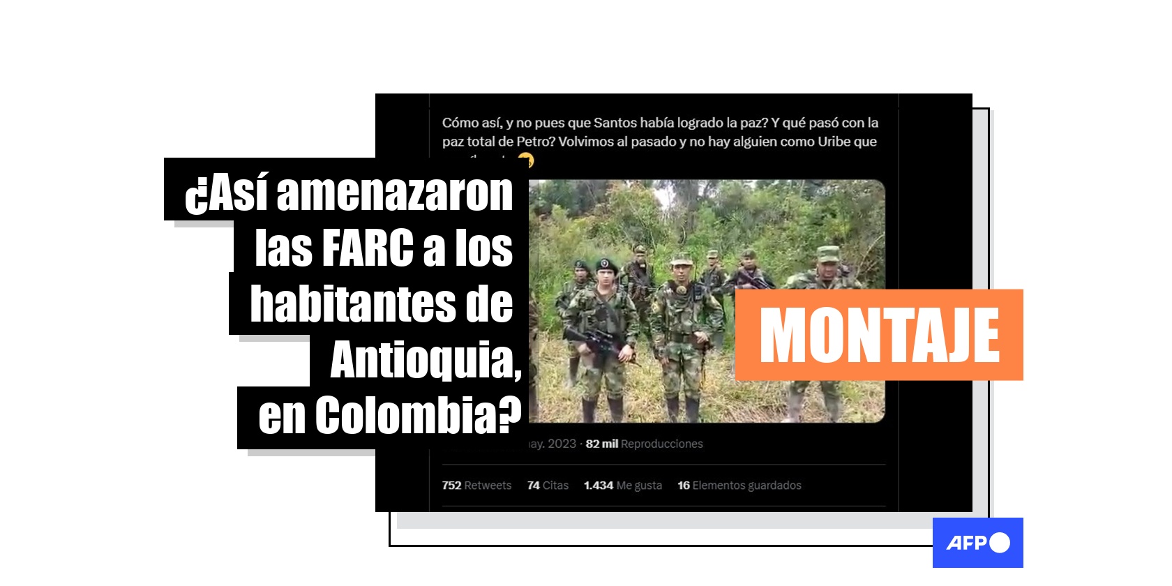 El video de una supuesta amenaza de disidentes de las FARC en Antioquia ...